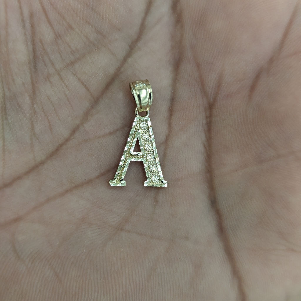 10kt Real Gold Letter A Pendant 99$